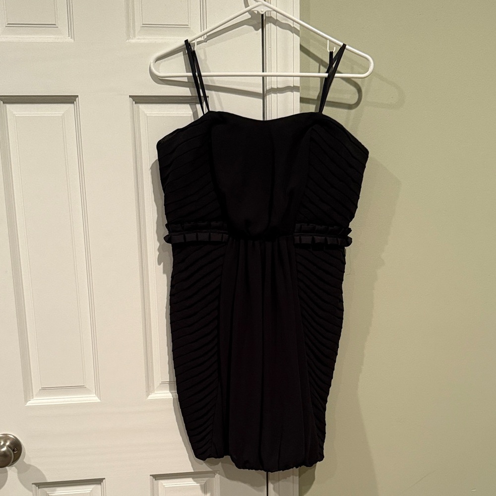 BCBGeneration Black Strapless Mini Dress